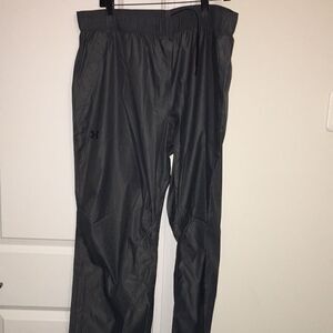 Gray UA ACE Waterproof Nylon Coated Pullover Bag Golf Rain Pants Trousers XXL